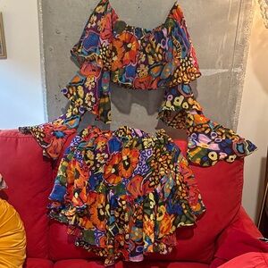 Live 4 Truth Colorful Floral Skirt Set